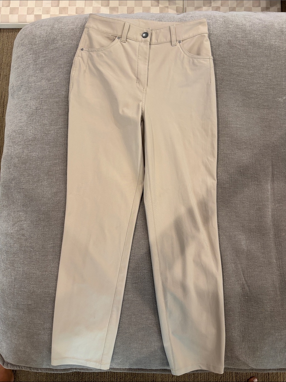 lululemon athletica Straight-Leg Pants in Light Beige